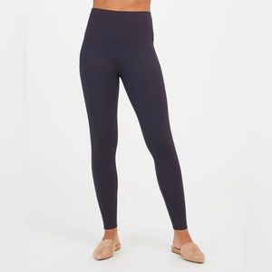 Spanx Womens The Perfect Ankle Legging Navy Blue M